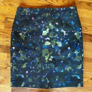 J. Crew Blue Green No 2 Pencil Skirt